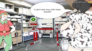 Big Lactating Breasts MILF Boss Fucked by employee