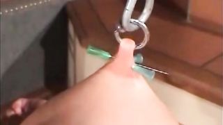 My Sexy Piercings slave with huge pierced rings