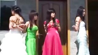Bound Girls Show off their Dresses and Ropes