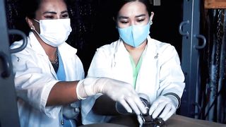 DominaFire Sadistic Nurse Sounding Chastity Slave