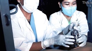 DominaFire Sadistic Nurse Sounding Chastity Slave