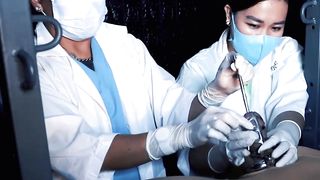 DominaFire Sadistic Nurse Sounding Chastity Slave