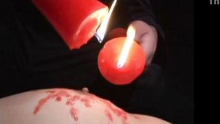 Japanese babe get wit candle wax