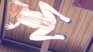 Sword Art Online Hentai - Asuna blowjob and anal to Kirito - Japanese Asian Manga Anime Film Game Porn