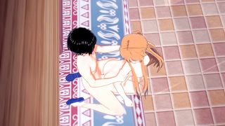 Sword Art Online Hentai - Asuna blowjob and anal to Kirito - Japanese Asian Manga Anime Film Game Porn
