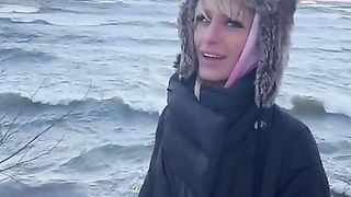 "From cold to hot" | She put her nasty tongue on uncut dick, edging and taste the cum | Saliva Bunny