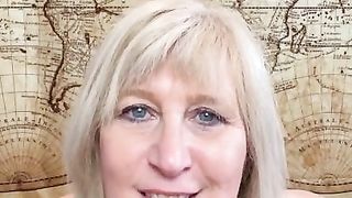 Nasty Big Tit Mature Stepmom tries out her new BDSM outfit.