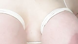 OMG! INCREDIBLY HUGE BOOBS FITTED WITH A TIGHT ROPE!