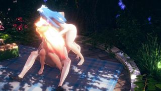 LOL Hentai - Ahri And Syra Threesome with amazing sex - Japanese Asian Manga Anime Film Game Porn