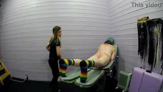 Hard femdom whipping and flogging