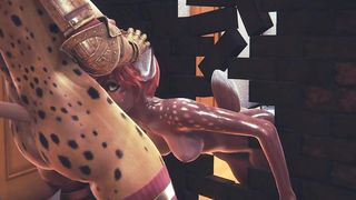 Furry Hentai - Futanari Fawn girl having sex with Tiger Futanari - Japanese Asian Manga Anime Film Game Porn