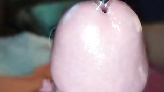 Mistress Katrix and her slave penis torture with dilator sounding,hard.