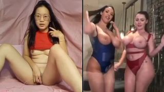 Busty Sophie Dee and Angela White Suck a Huge Dick