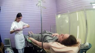 Medical fetish preparation for injections compilation