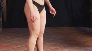 Sportsgirl is Whipped on Her Smooth Bareback