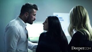 Deeper. Gabbie Carter Submits to Angela White and Husband