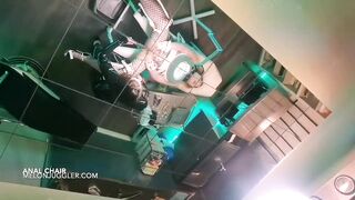 Young busty blonde gets ass fucked in the anal gyno chair