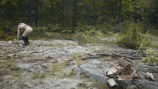 BDSM Humilation Slave Training - Shock Collar, Carrying Wood, Exercises, Sucking Dick While Pissing