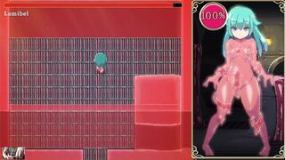 Mage Kanade's Futanari Dungeon Quest - The slime girl fight all erotic animations