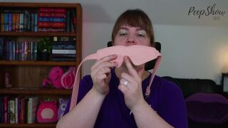 Sex Product Review - Organosilicone Soft Vegan Bondage BDSM Gear - Ball Gag and Blindfold Face Mask