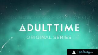 GIRLSWAY - I Masturbated In My Bathtub While Fantasizing Of Dominating Leana Lovings In Sex Dungeon