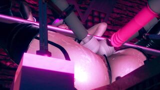 beautiful girl meet the perfect dildo machine