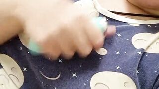 masturbating and giving you a Christmas present POV