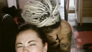 Lesbian Femdom Bdsm Session, Pee on Slave Face- Kinkydollxxxx