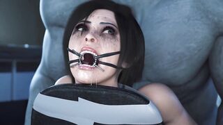 A big cock fucks her anal deeply - 3d animated BDSM hot porn