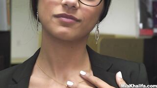 MIA KHALIFA - Brunette Goddess Mia Khalifa Shows Off Her Amazing Body At A Public Library