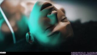 AI HENTAI - Alien Monster Ties Up And Fucks Ebony Teen - CUMFLATION