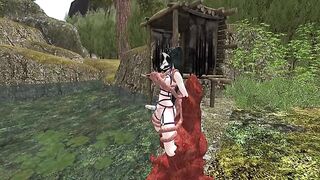 SHEMALE DESCUBRE UNA CRIATURA EN SU PASEO POR EL BOSQUE