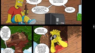 Annika wants to fuck Bart's huge cock in the tree house xxx