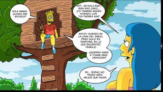 Annika wants to fuck Bart's huge cock in the tree house xxx