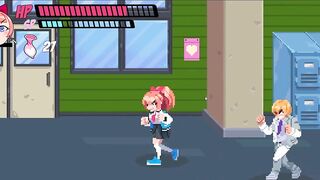 Teen Girl Kick Bully Boys Ass - Lewd City Girls Hentai Side Scroller Full Porn Game Play