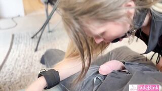 Little Blonde Schoolgirl Jade Kink Loves Teacher Cock - BDSM Bondage Sex