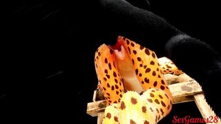 The furry girls have an interracial exchange with rough sex in Wild Life