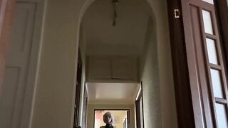 2B plays with bad boy. Training