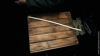 You are about to be disciplined for misbehaving at a fetish event