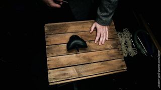 You are about to be disciplined for misbehaving at a fetish event