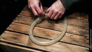 You are about to be disciplined for misbehaving at a fetish event