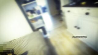 Bound Hotwife After a Wild Night - Stuffed with Condoms and Covered in Cum