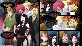 Fred and Shaggy fuck the hot and tight pussies of several witches until they are full of semen xxx