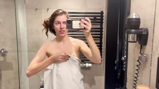 Teasing Little Brunette Stella Gray Takes You Along For Her Kinky Night In Berlin