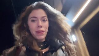 Teasing Little Brunette Stella Gray Takes You Along For Her Kinky Night In Berlin