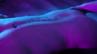 WAX PLAY BDSM - She's naked and covered in Wax