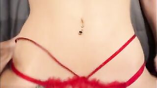 Amateur Couple - Hardcore Submissive Fuck & Cumshot with amazing POV