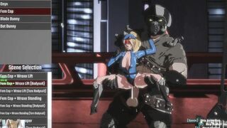 SEXY POLICE BLONDE BEING FUCKED BY MUSCULAR GIANT ALL ANIMATION - PURE ONYX