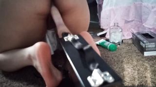 Getting my Pussy Fucked by my Sex Machine - Doggystyle