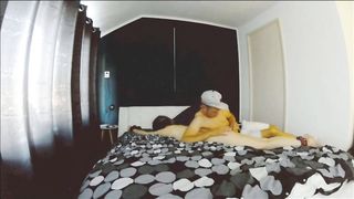 Amateur Bondage | | Teen Tied to Bed with but Plug and Fucked